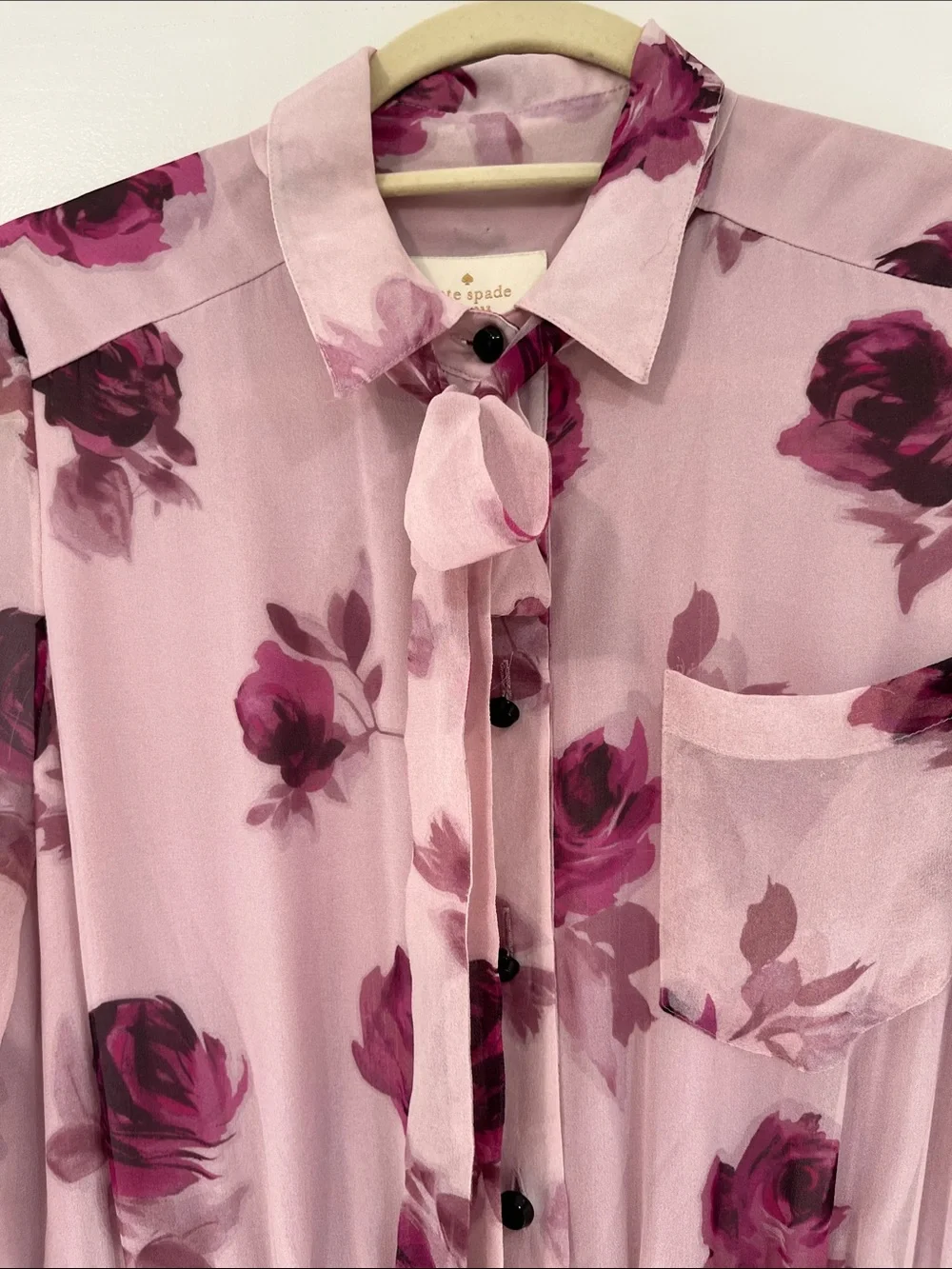 kate spade Pink Floral Midi Dress silk as seen on Kate Middleton